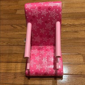 American Girl Pink Starry Doll Chair